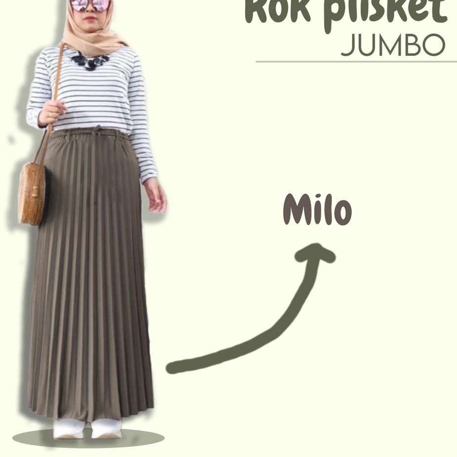 C7G BEST SR - Rok plisket super jumbo xxl bigsize tebal LARIS