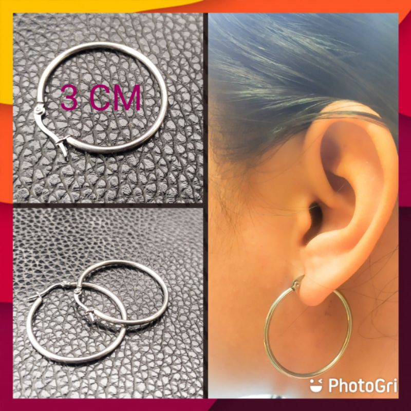 Anting Fashion polos Putih Bulat  Mempesona/Anting Wanita Fashion Murah