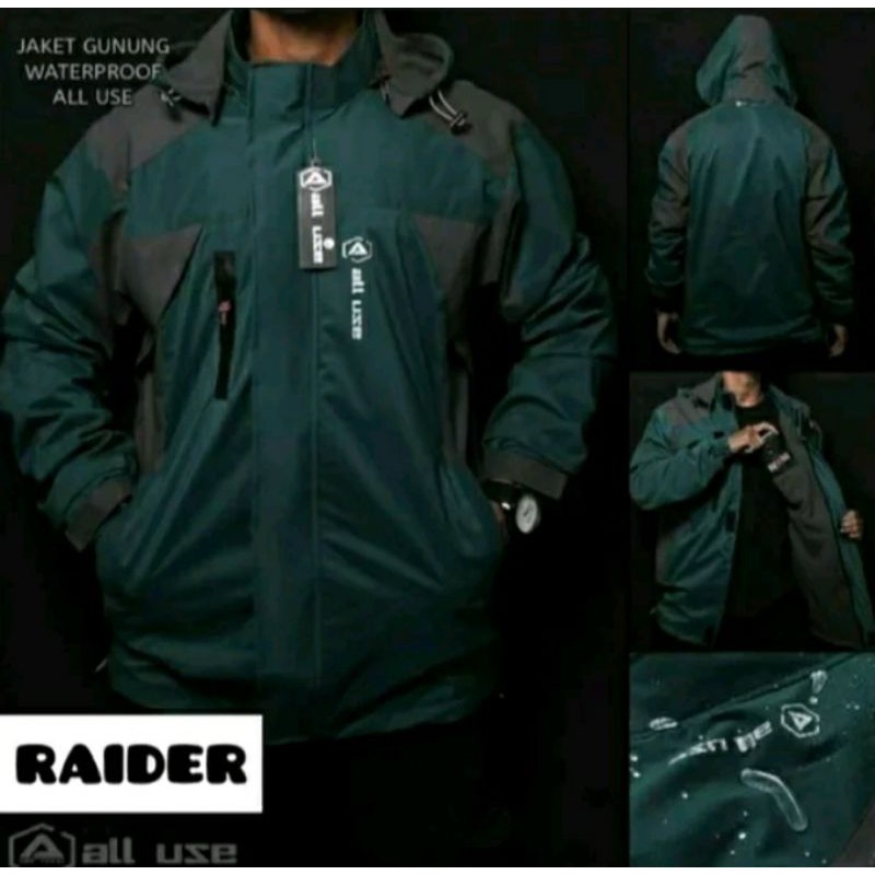 JAKET GUNUNG PRIA OUTDOOR WATERPROOF ORIGINAL ALL USE ANTI AIR