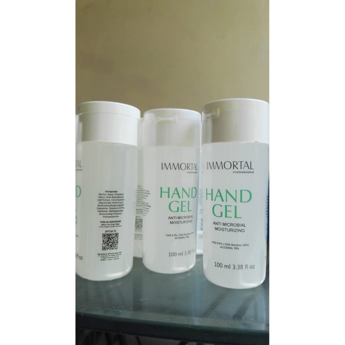Hand Sanitizer 100ml Gel Immortal BPOM / Hand Gel 100ml TERLARIS