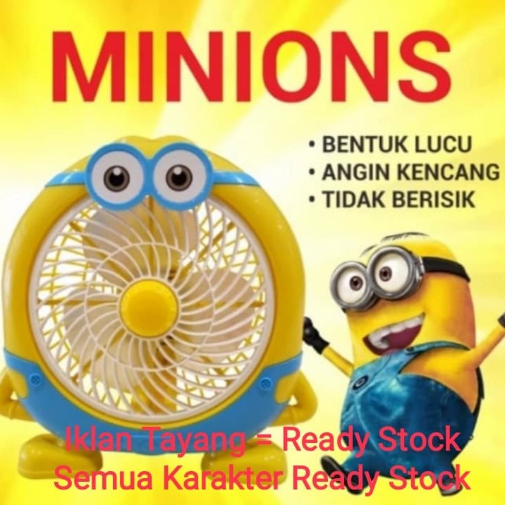 Kipas Angin Karakter 10inch - Meja & Kamar Tidur-Ruang Keluarga MURAH BARU MAKASSAR