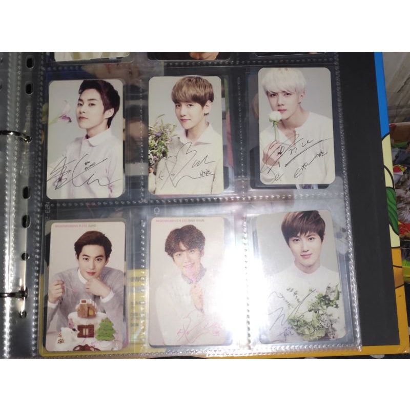 Photocard Official EXO Nature Republic & EXO x Baskin Robbins Tag : Pc Baekhyun Pc Suho Pc Sehun Pc 