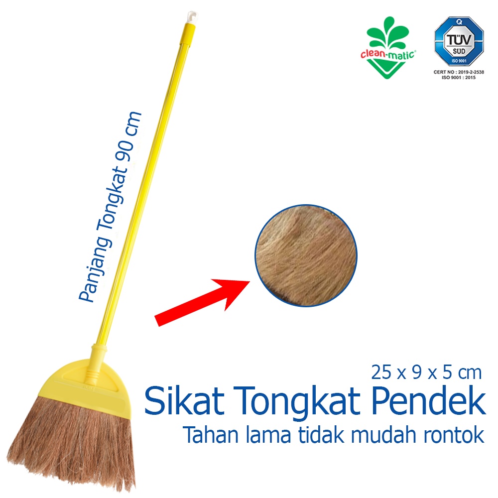 Sapu mini Coco Broom Serabut Kelapa Cleanmatic Gunung Sewu 180127