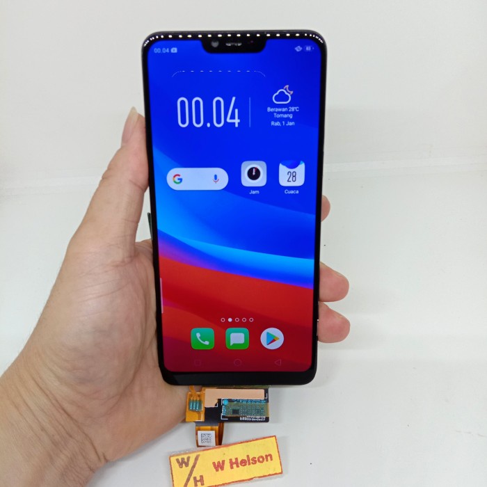 TERBARU- BISA COD Lcd Touchscreen Oppo A3s 2ram 1803/A3s 3ram /realme2/realmeC1 ORI - Hitam