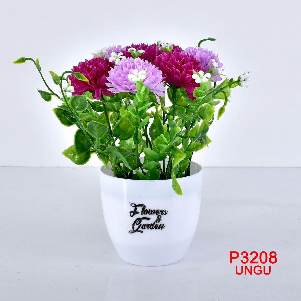 COD/ TL88 TANAMAN BUNGA HIAS POT TANAMAN HIAS DEKORASI RUMAH DAN BUNGA PLASTIK P3208-8
