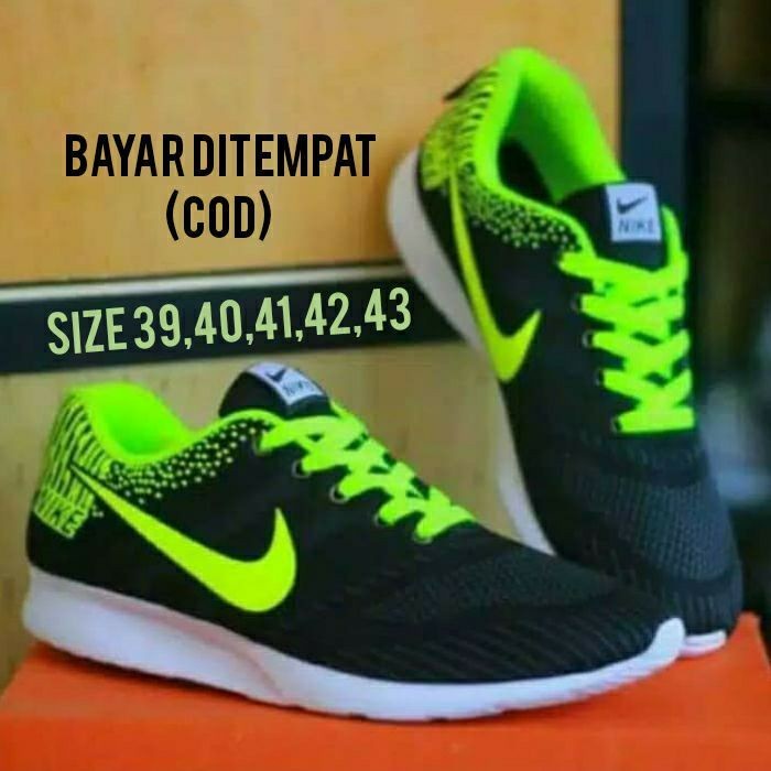 SEPATU PRIA COWOK COWO DEWASA HITAM HIJAU MERAH PUTIH OLAHRAGA SPORT