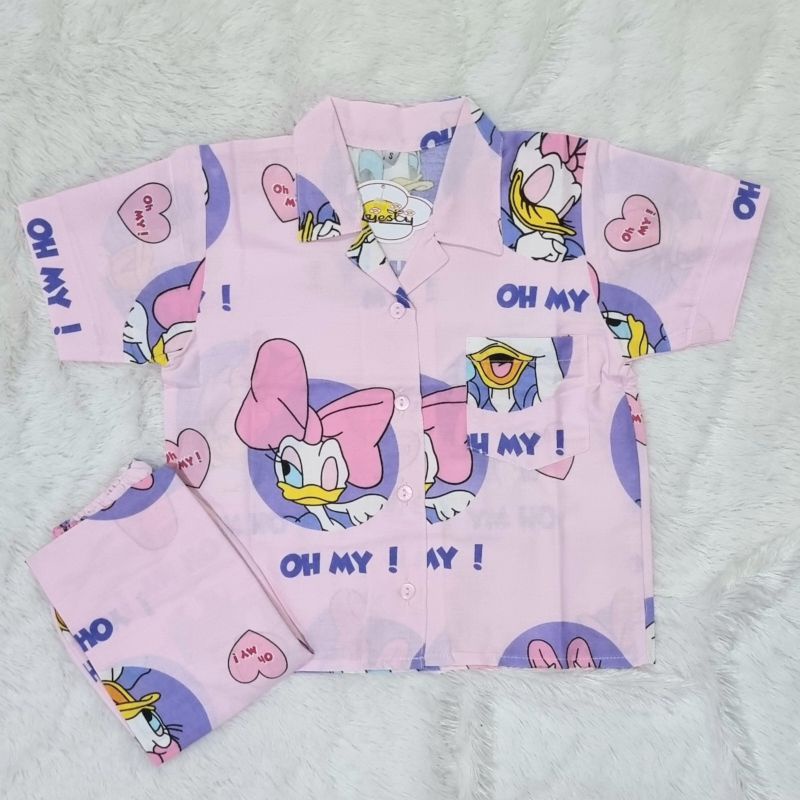 piyama katun majesty anak lengan pendek celana panjang