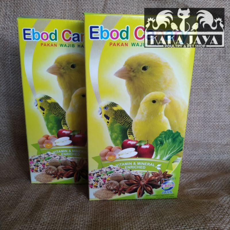 Ebod Canary pakan burung kenari kemasan kotak dus