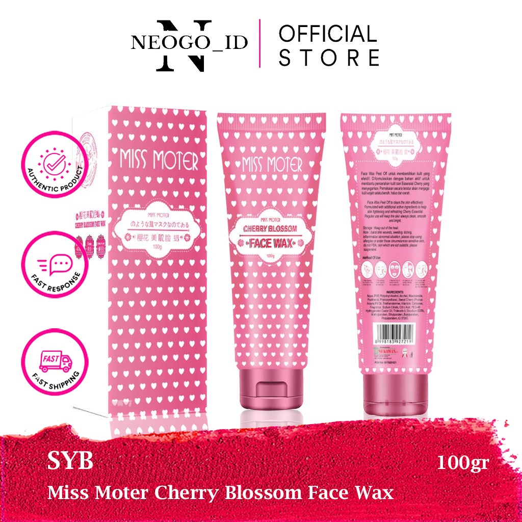 Miss Moter Cherry Blossom Face Wax by SYB - (Miss Moter Pink)