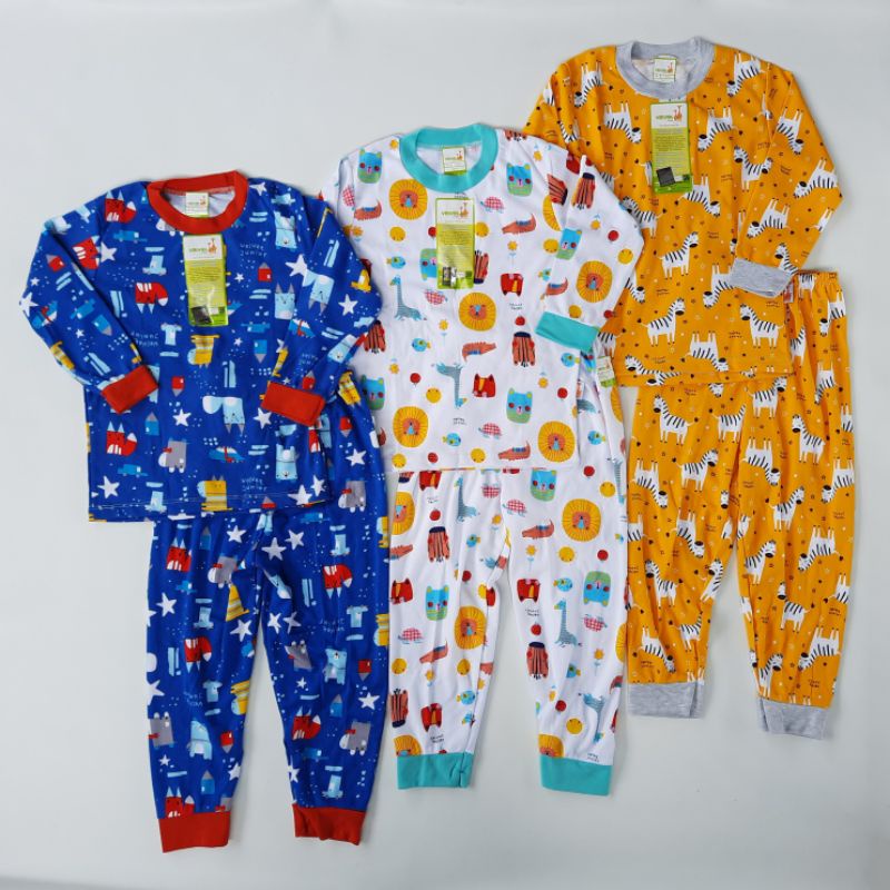 Piyama Velvet Junior Big Size Setelan Panjang Anak 2 3 4 5 6 7 8 9 10 Tahun Motif Terbaru Joy and Cheer