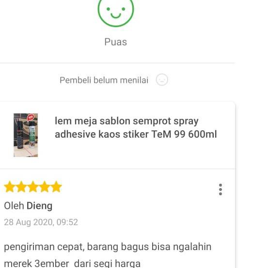 

▼ lem meja sablon semprot spray adhesive kaos stiker TeM 99 600ml ➻