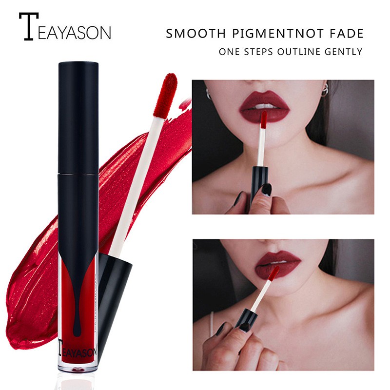 (COD)Lipstik Cair Glamour Select Red Velvet Matte Beludru Krim Bibir Ringan Tahan lama import murah