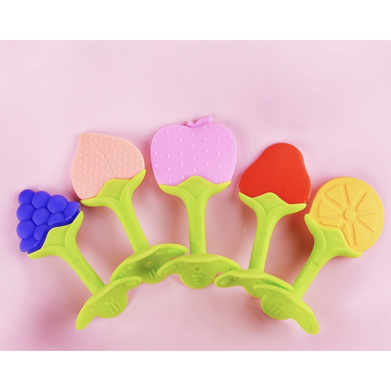 FRUIT TEETHER | Teether gigitan bayi buah | rattle bayi