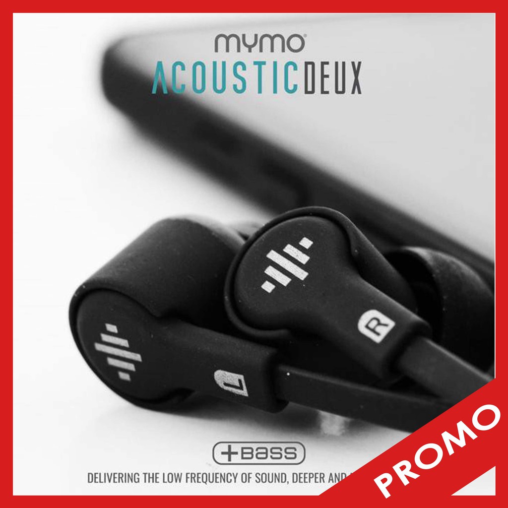 Headset Mymoo Earphone Acoustic Deux - Putih