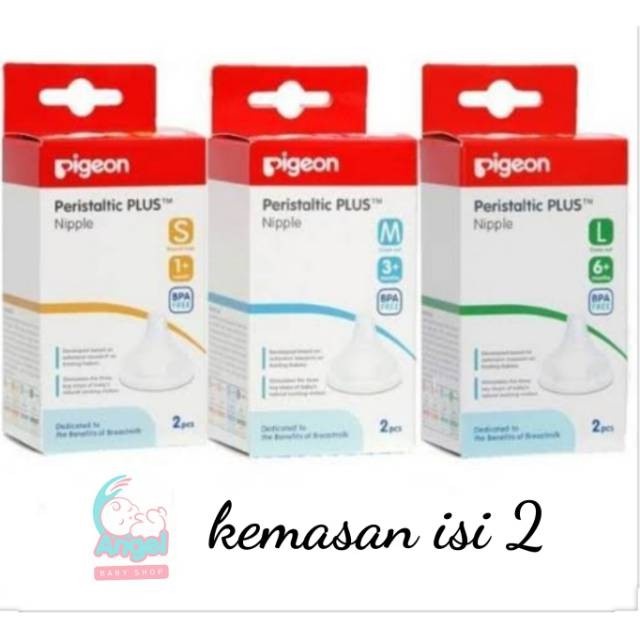 Pigeon soft touch peristaltic plus Wide Neck isi 2 pcs