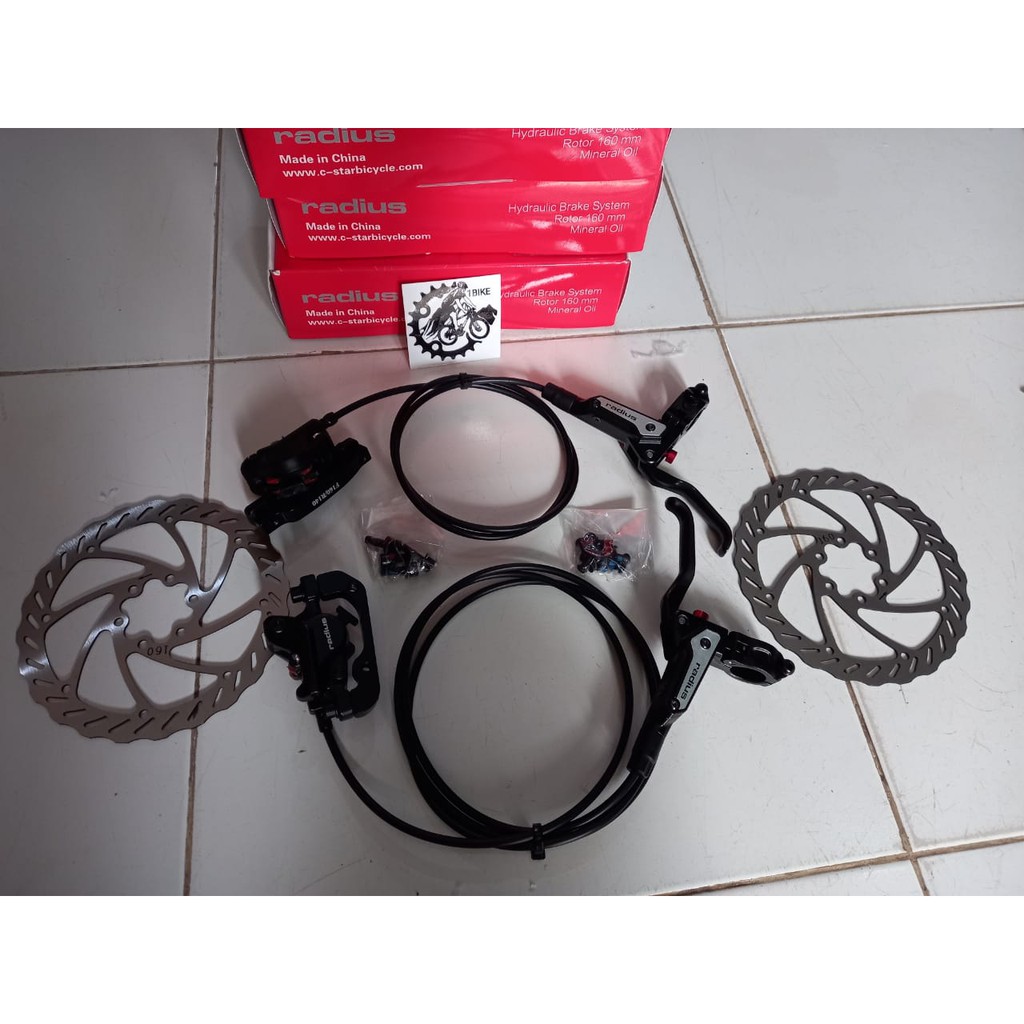 Rem Hidrolik Disc Brake Hidrolic Radius Plus Rotor 160 mm