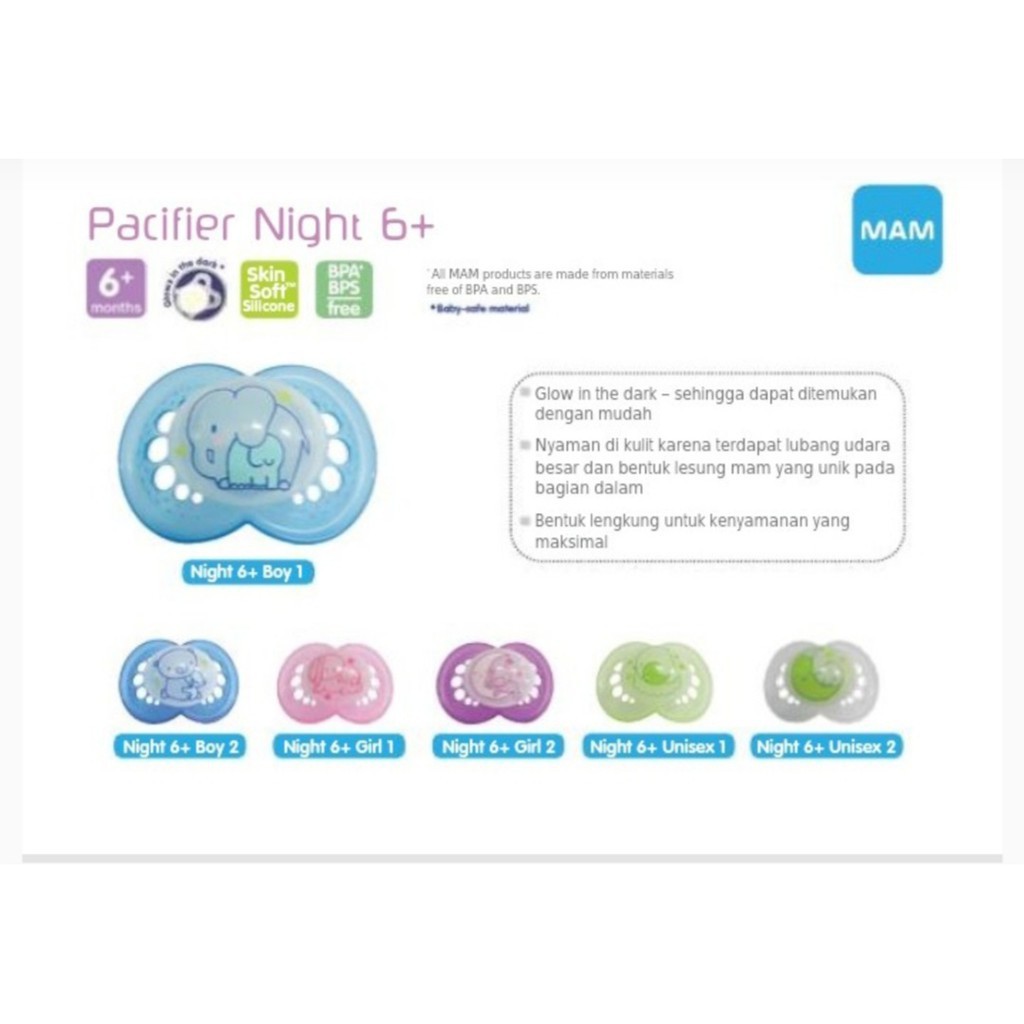 Mam Pacifier Night 6+ Empeng Bayi