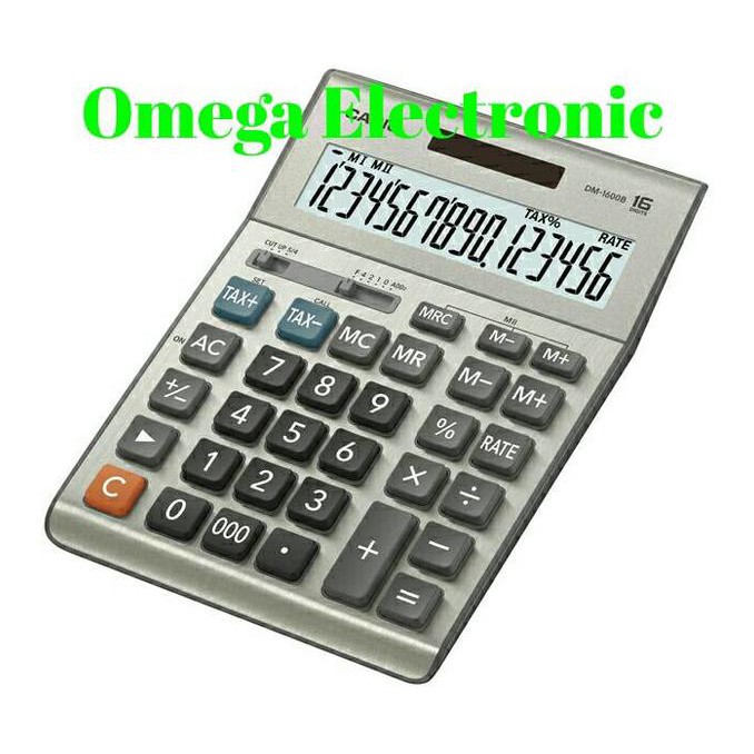 

Casio Dm-1600B - Calculator Desktop Kalkulator Meja Kantro Dm 1600B