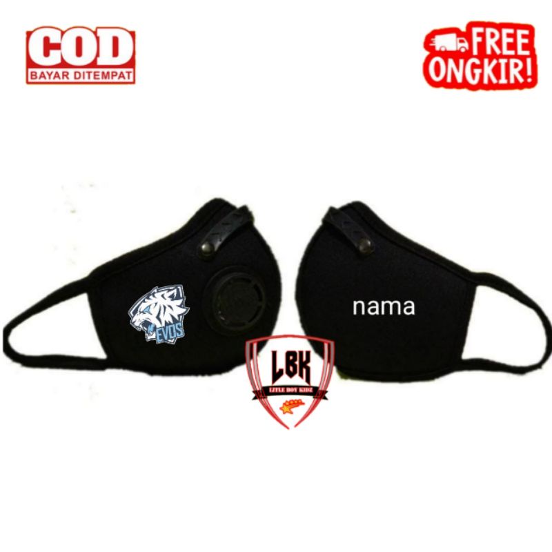MASKER ANAK GAMBAR EVOS / MASKER VENTILATOR ANAK GAMBAR EVOS
