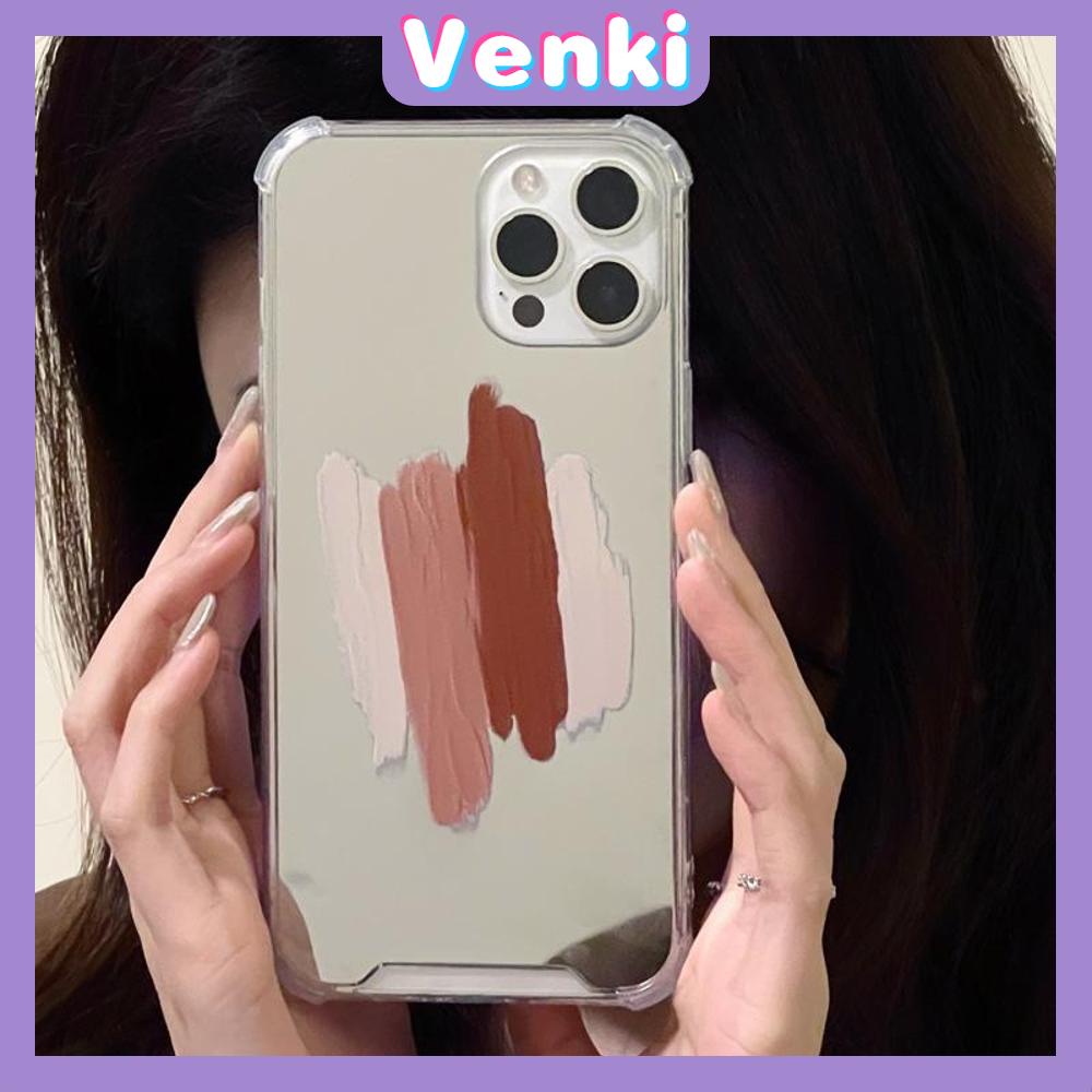 iPhone Case Acrylic HD Mirror Airbag Shockproof Protection Camera Cute Brown Tones Compatible For iPhone 11 iPhone 13 Pro Max iPhone 12 Pro Max iPhone 7 Plus iPhone xr