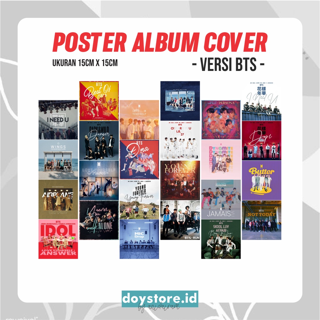 [BACA DESKRIPSI] Poster Album Cover EXO BTS NCT STRAY KIDS SEVENTEEN | Poster Dinding Kpop Murah