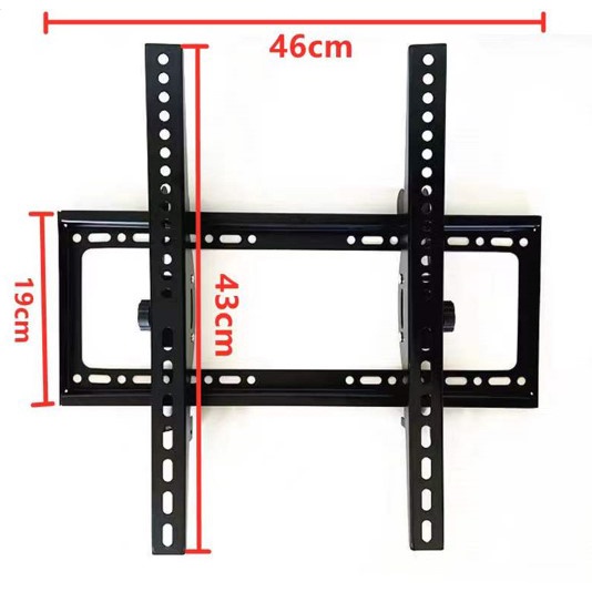 North Bayou TV Bracket Adjustable VESA 400 x 400 mm for 26-63 Inch TV - RM-005 - Black