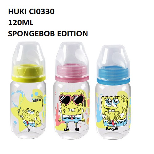 Huki Baby Bottle 60ml 120ml 240ml Botol Susu Dot Nipple Silicone Dot Gepeng