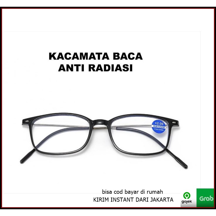 Kacamata Baca Lensa Plus Anti Radiasi Anti Blue Light +1.00 s/d + 4.00 GR 3081 Indoberkah88