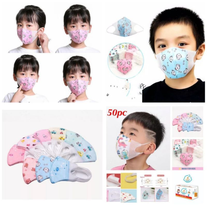 Masker Duckbill Anak 50 pcs Karakter