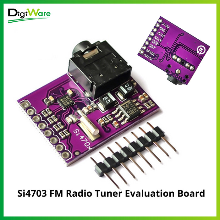 Si4703 FM Radio Tuner Evaluation Board