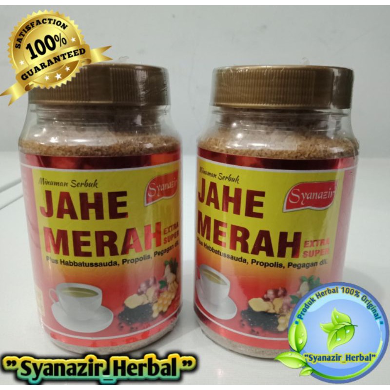 

JAHE MERAH SYANAZIR_HERBAL Serbuk Botol Isi 250 gr