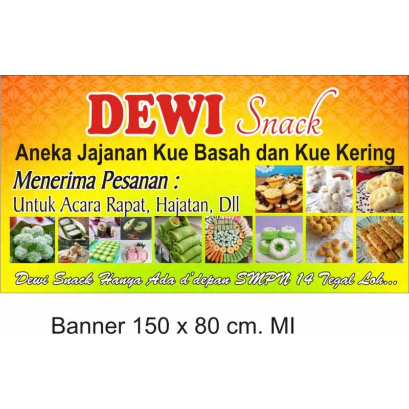 Spanduk Banner Aneka Jajanan Snack