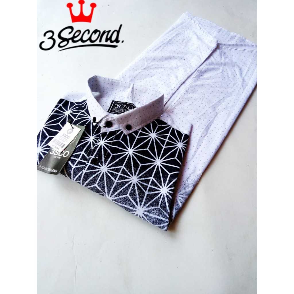 Kemeja Pendek Volcom & 3 Second