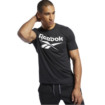 Reebok Workout Ready Supremium Men's Tee FK6219 Black Work Sup Baju olahraga Kaos Pria sport Atasan