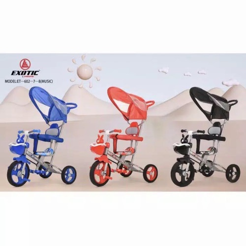 EXOTIC 602-7-8 TRICYCLE Stroller Micro Trike Sepeda Murah Sepeda Anak Bayi Sepeda Scooter