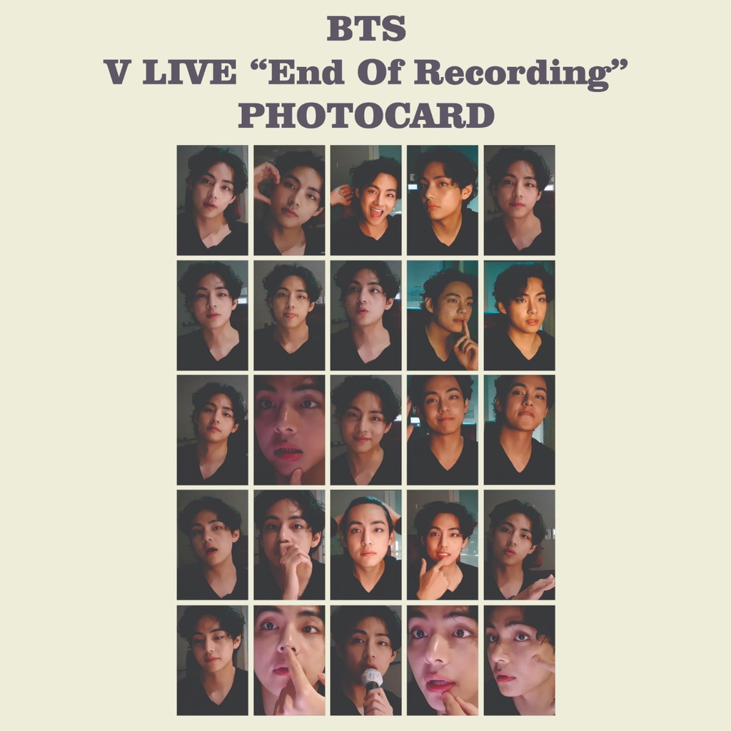 PHOTOCARD TAEHYUNG V BTS 130622