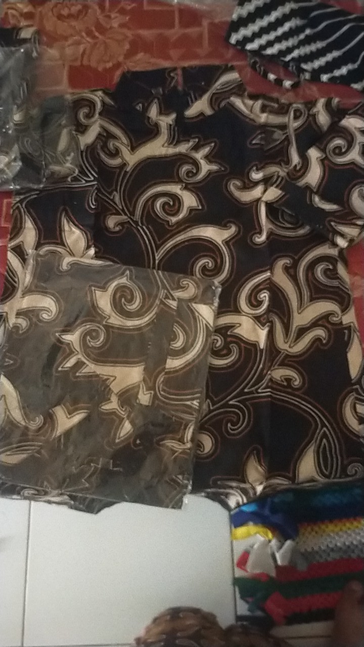 Batik Tunik Shibori Jumputan Terbaru Size S-3l / Hrb026 Yelbor Navbor / Biru Putih / Original..