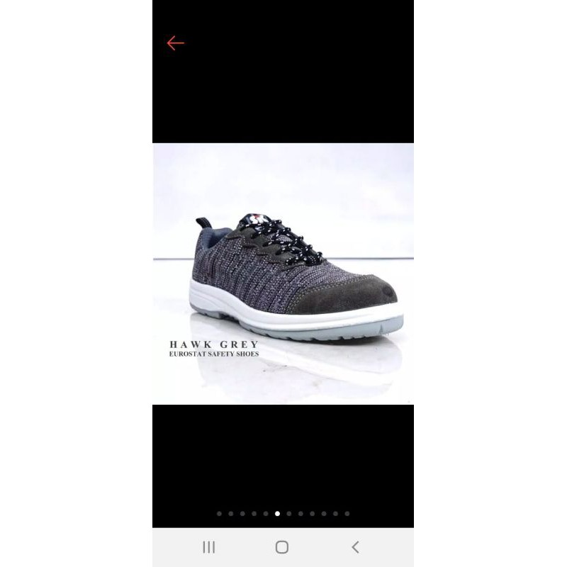 Safety Shoes Eurostat Hawk (Ada besi diujung atas sepatu)