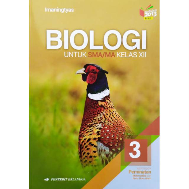 Buku Biologi Sma Kelas Xii 12 Irnaningtyas Peminatan Erlangga Shopee Indonesia