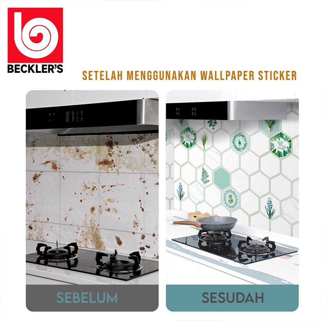 WALLPAPER DINDING DAPUR ANTI MINYAK / AIR / TAHAN PANAS 3 UKURAN IMPORT