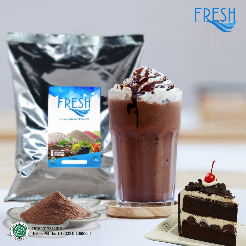 

BUBUK MINUMAN COKELAT RASA BLACK FOREST FRESH POWDER DRINK 1 KG