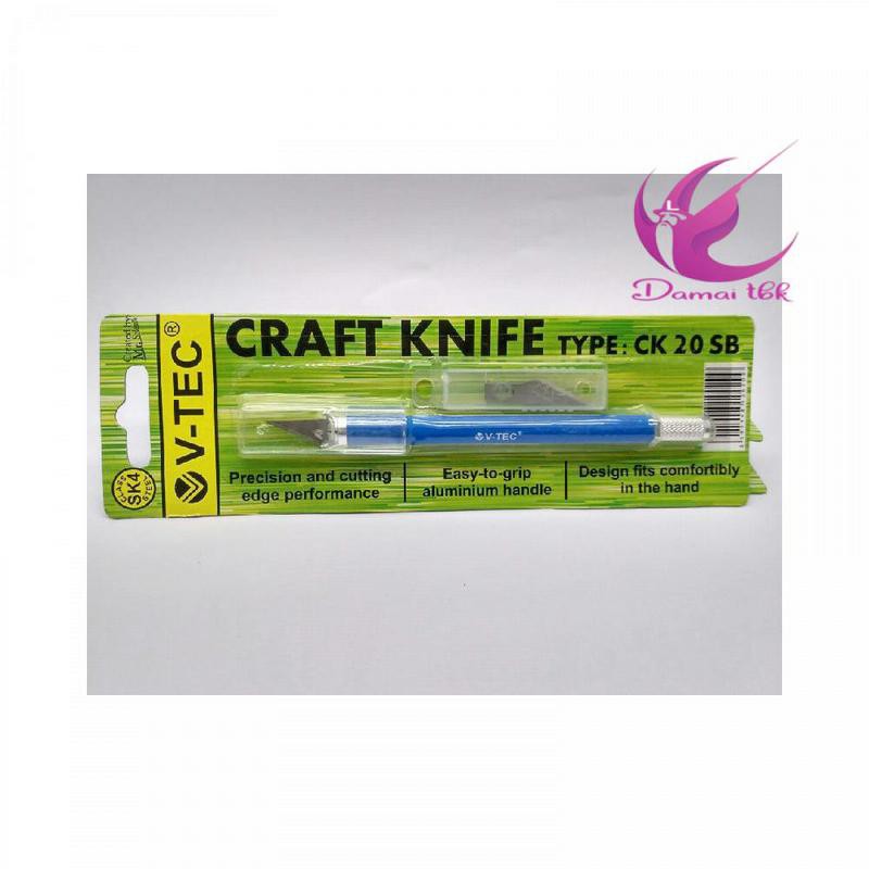 

V-Tec Craft Knife CK 20 SB -Pisau Cutter merk V-Tec Type CK 20 SB - Cutter Pen V-Tec