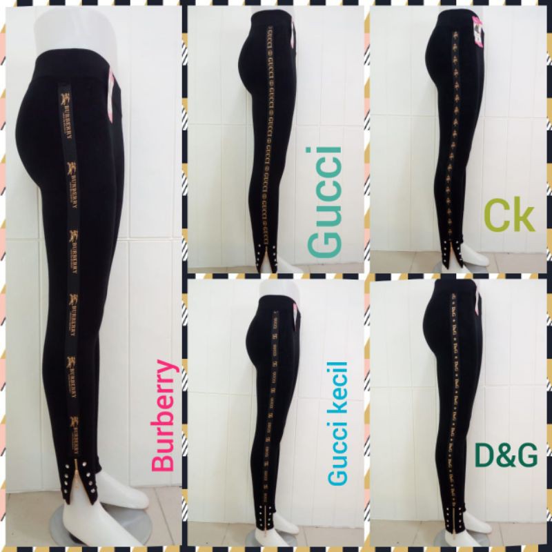 Legging Sleting Mutiara Wanita / Legging Wanita Import / Legging Fashion Wanita