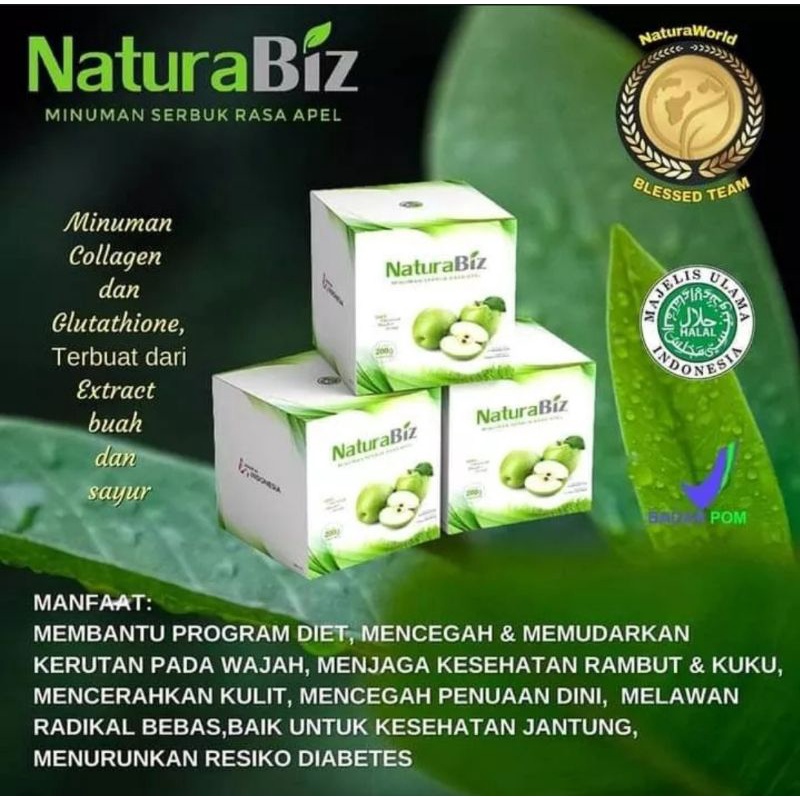 

Natura Biz minuman serbuk untuk cantik dan sehat luar dalam (ORI 100%)