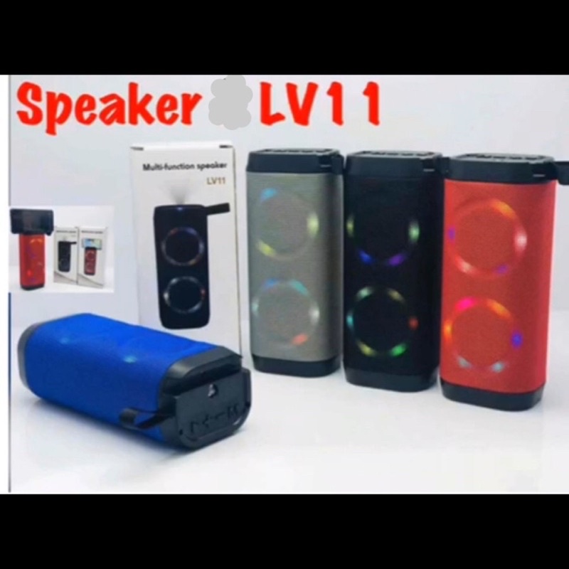 Speaker Bluetooth Wireless LV-11 + Senter + Lampu LED BT Speaker Lampu Disco