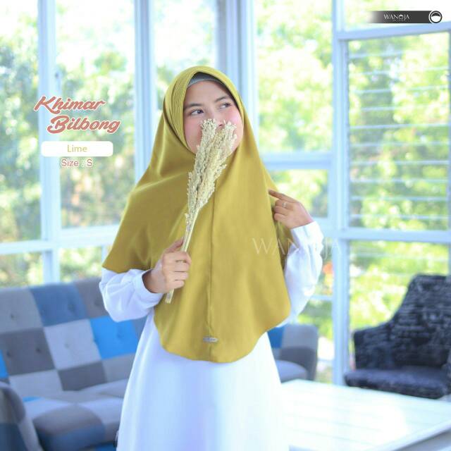 Khimar Bilbong By Wanoja Hijab warna lime