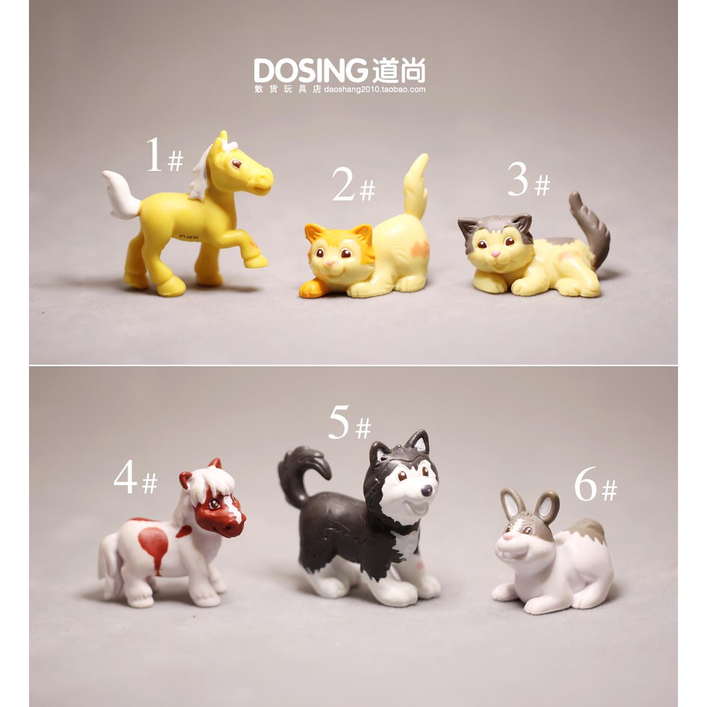 Boneka Plush Kecil Model Anjing Kucing Kelinci Husky Husky Lucu