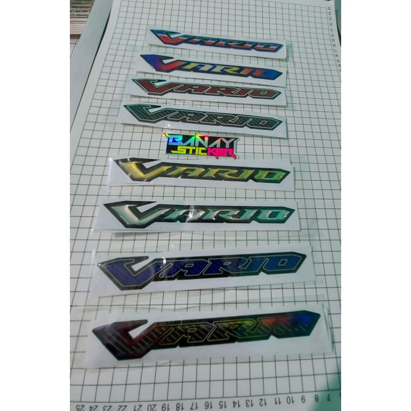 STICKER EMBLEM VARIO  TIMBUL SEPASANG KIRI KANAN