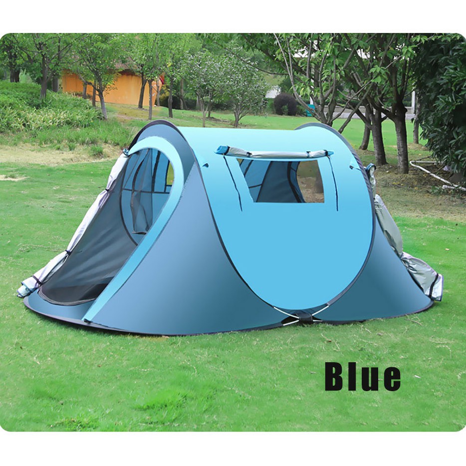 Tenda Camping Outdoor Adventure Speed Open 3-4 Orang - Blue