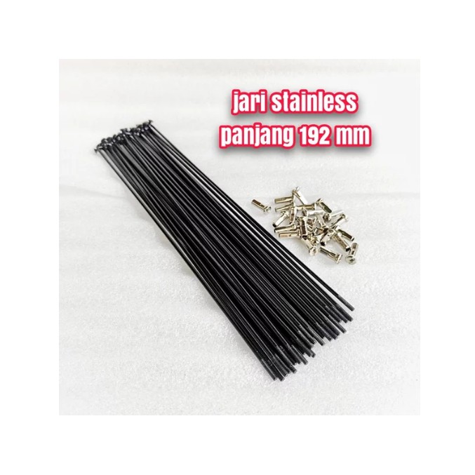 Spoke Jari jari sepeda 20 inch 14x192 Stainless plus nipel